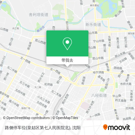 路侧停车位(皇姑区第七人民医院北)地图