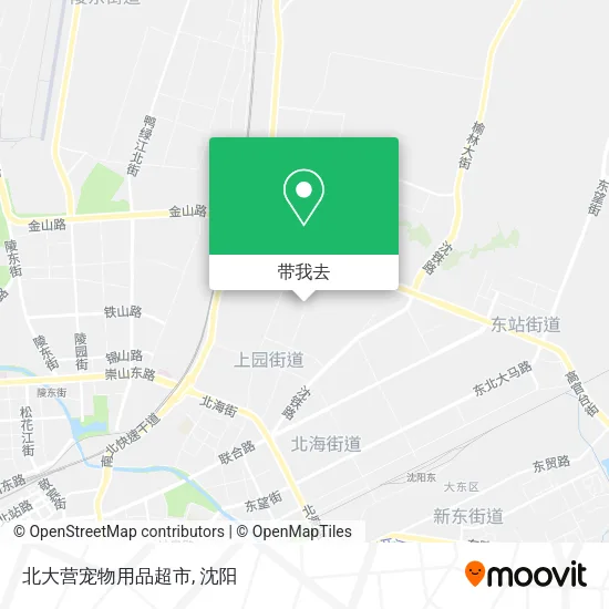 北大营宠物用品超市地图