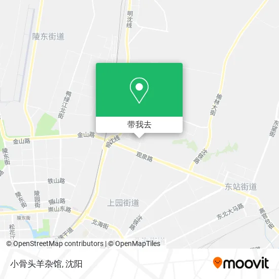 小骨头羊杂馆地图