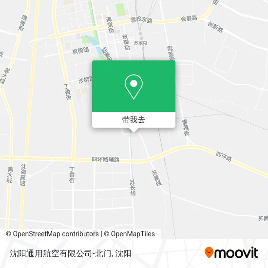 沈阳通用航空有限公司-北门地图
