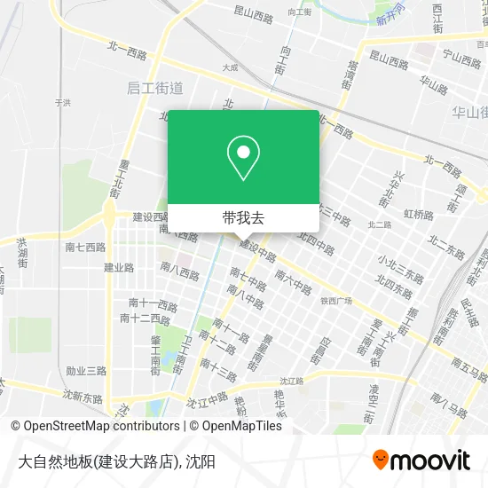 大自然地板(建设大路店)地图