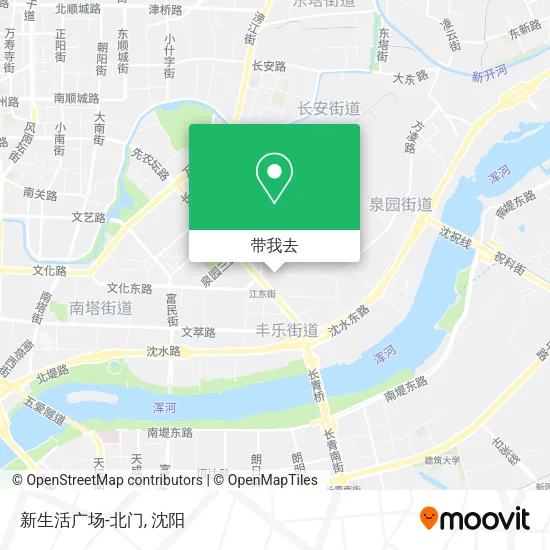 新生活广场-北门地图