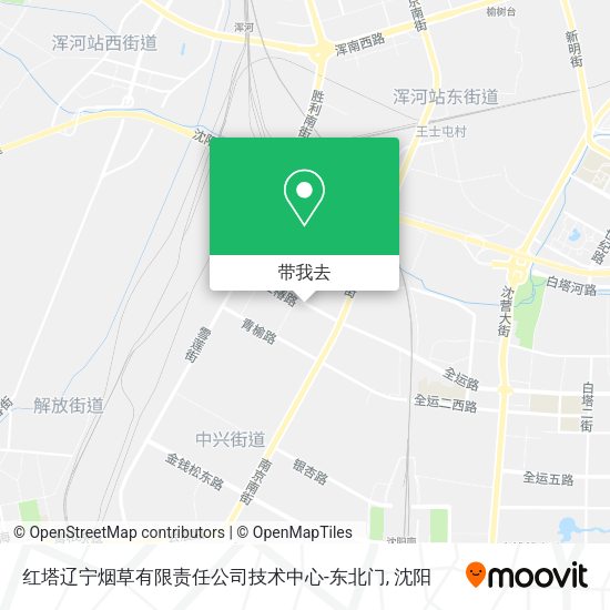 红塔辽宁烟草有限责任公司技术中心-东北门地图