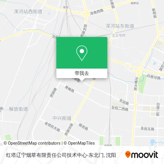 红塔辽宁烟草有限责任公司技术中心-东北门地图