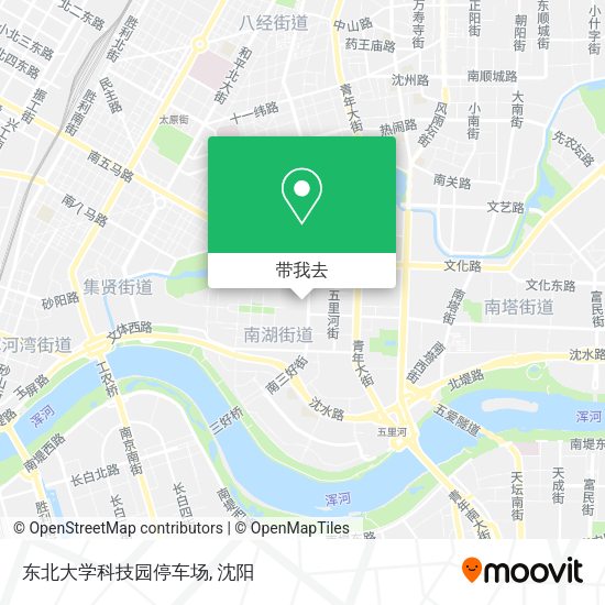 东北大学科技园停车场地图