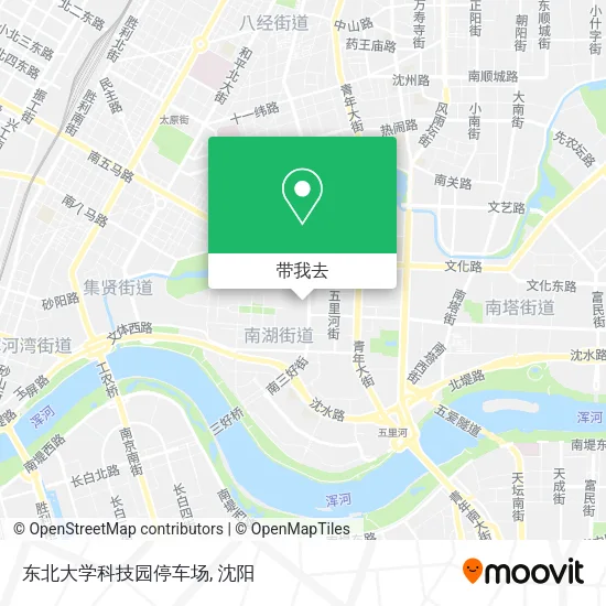 东北大学科技园停车场地图