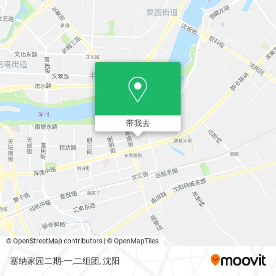 塞纳家园二期-一,二组团地图