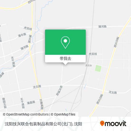 沈阳技兴联合包装制品有限公司(北门)地图