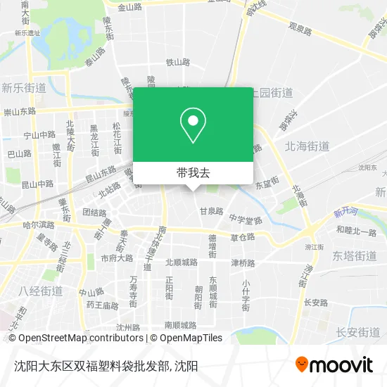 沈阳大东区双福塑料袋批发部地图