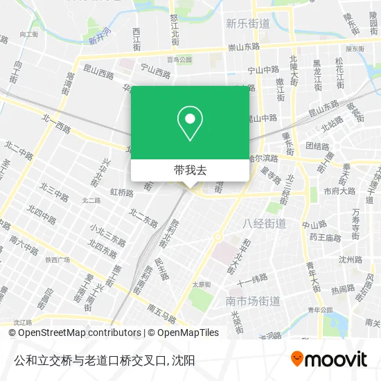 公和立交桥与老道口桥交叉口地图