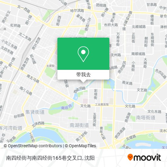 南四经街与南四经街165巷交叉口地图