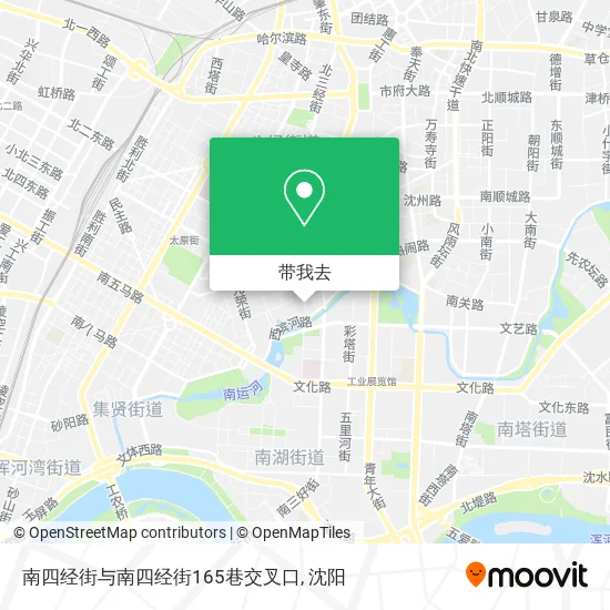 南四经街与南四经街165巷交叉口地图