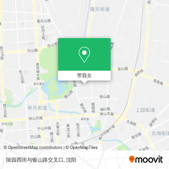 陵园西街与银山路交叉口地图
