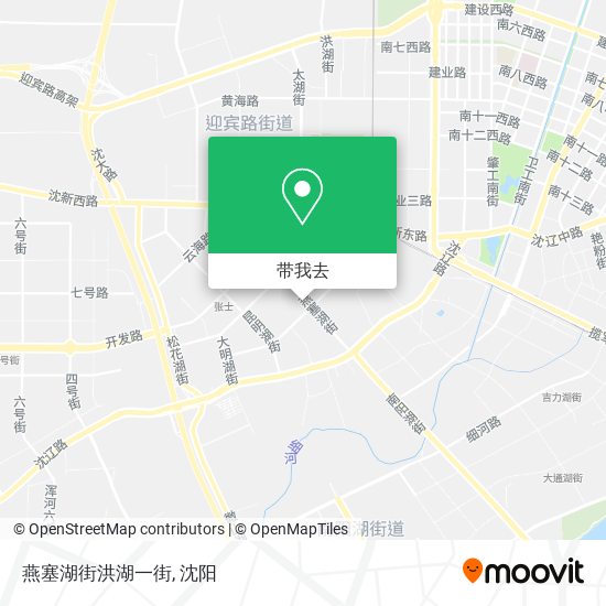 燕塞湖街洪湖一街地图