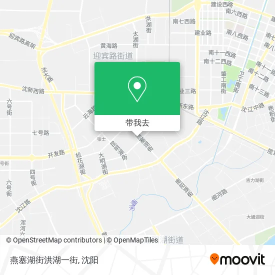燕塞湖街洪湖一街地图