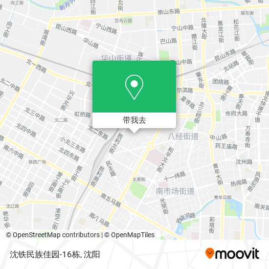 沈铁民族佳园-16栋地图