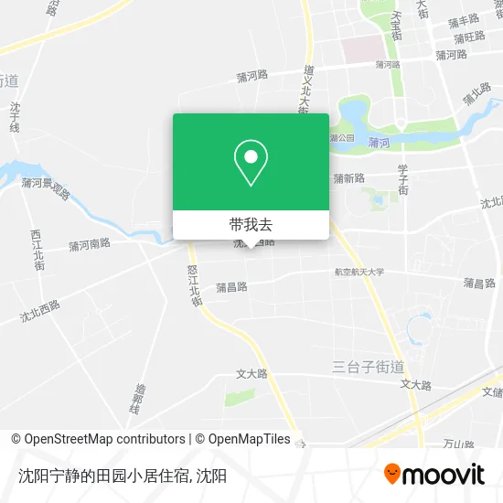 沈阳宁静的田园小居住宿地图