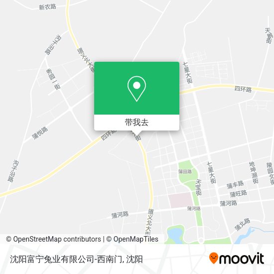 沈阳富宁兔业有限公司-西南门地图