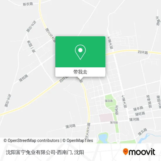 沈阳富宁兔业有限公司-西南门地图