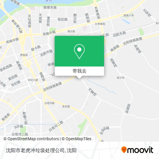 沈阳市老虎冲垃圾处理公司地图