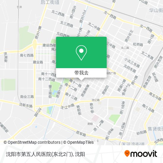沈阳市第五人民医院(东北2门)地图