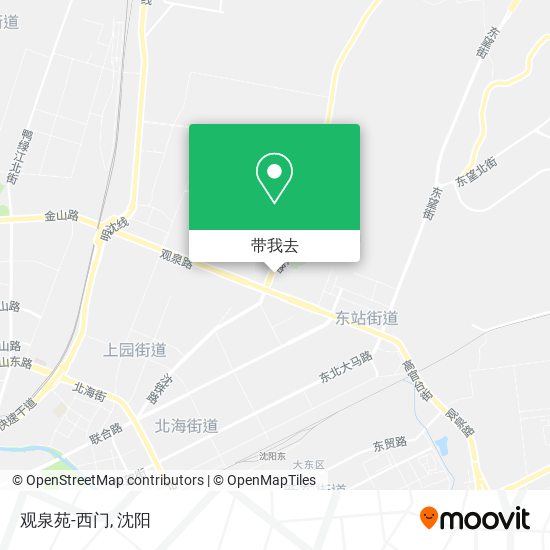观泉苑-西门地图