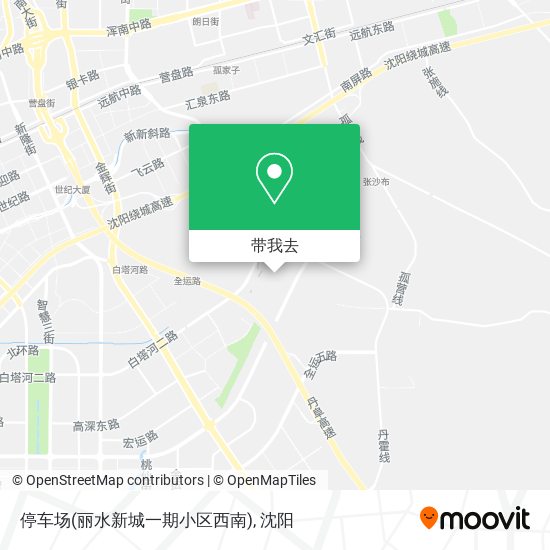 停车场(丽水新城一期小区西南)地图