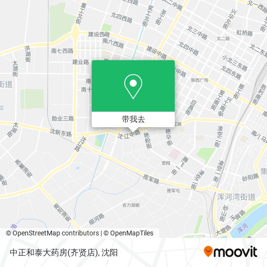 中正和泰大药房(齐贤店)地图