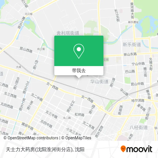 天士力大药房(沈阳淮河街分店)地图