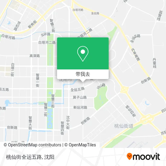 桃仙街全运五路地图