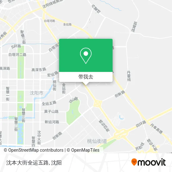 沈本大街全运五路地图