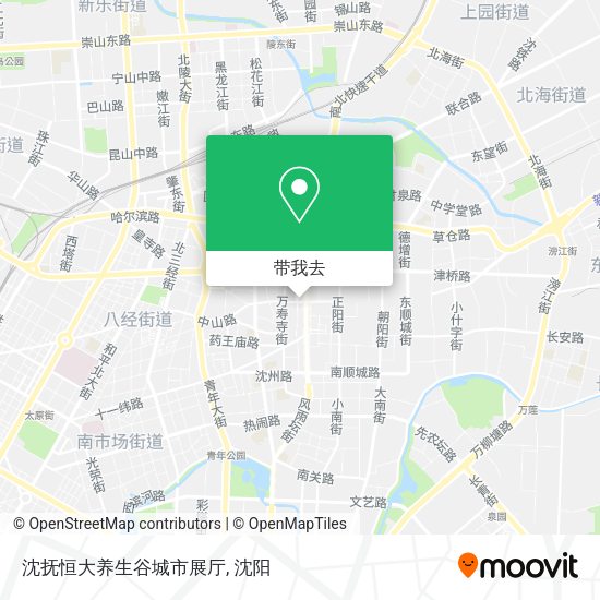 沈抚恒大养生谷城市展厅地图