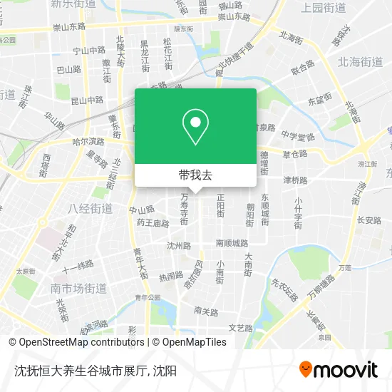 沈抚恒大养生谷城市展厅地图