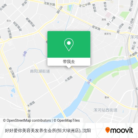 好好爱你美容美发养生会所(恒大绿洲店)地图