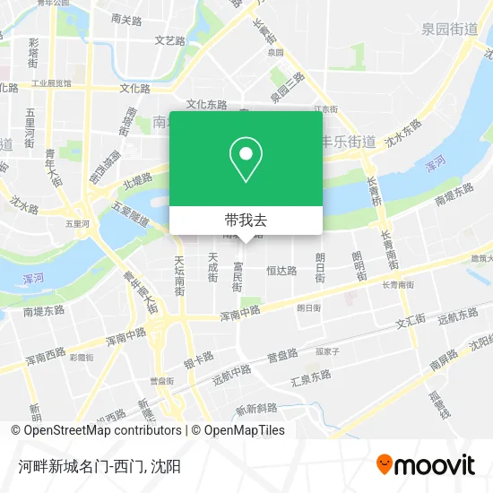 河畔新城名门-西门地图