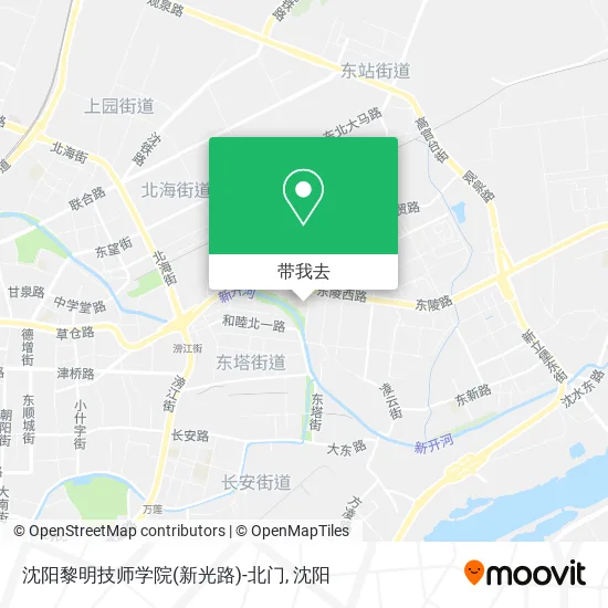 沈阳黎明技师学院(新光路)-北门地图