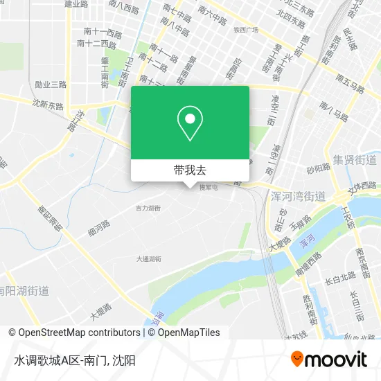 水调歌城A区-南门地图