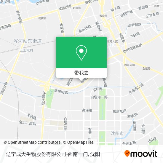 辽宁成大生物股份有限公司-西南一门地图