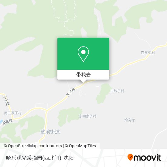 哈乐观光采摘园(西北门)地图