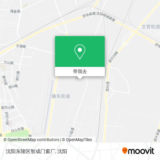 沈阳东陵区智成门窗厂地图