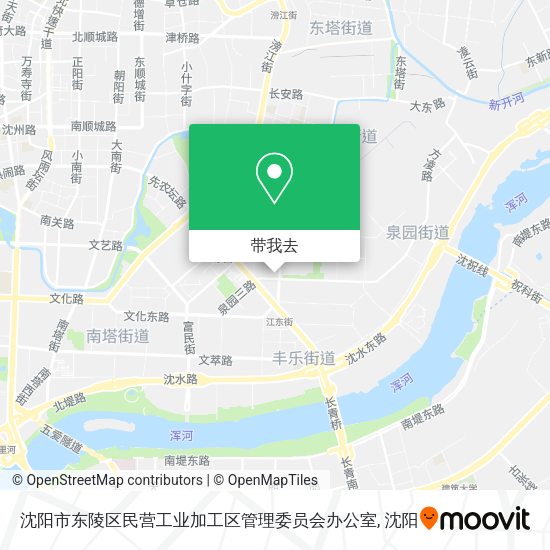 沈阳市东陵区民营工业加工区管理委员会办公室地图