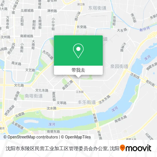 沈阳市东陵区民营工业加工区管理委员会办公室地图