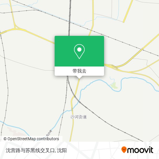 沈营路与苏黑线交叉口地图