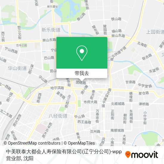 中美联泰大都会人寿保险有限公司(辽宁分公司)-wpp营业部地图