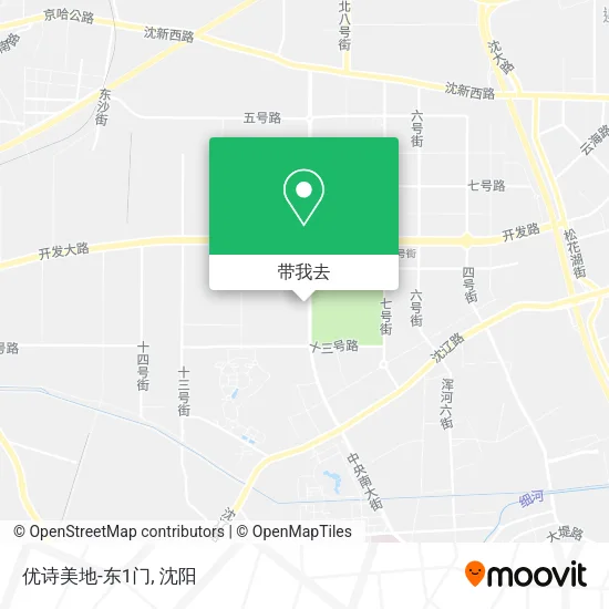 优诗美地-东1门地图