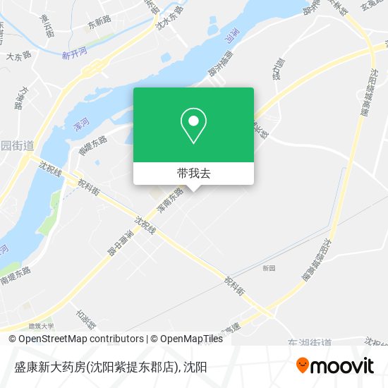 盛康新大药房(沈阳紫提东郡店)地图