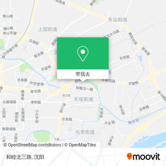 和睦北三路地图