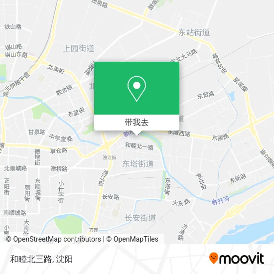 和睦北三路地图