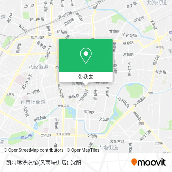 凯特琳洗衣馆(风雨坛街店)地图