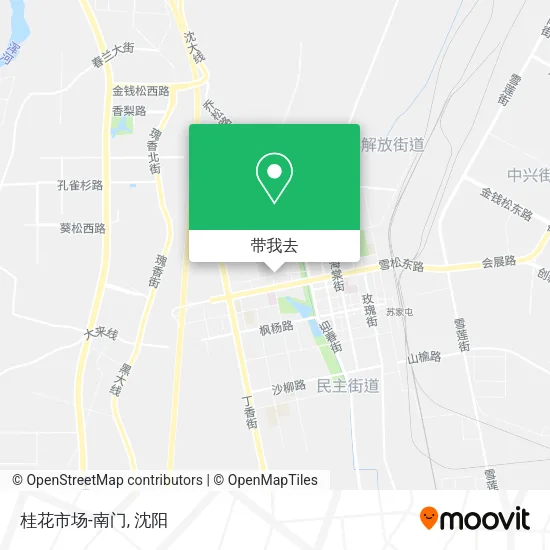 桂花市场-南门地图